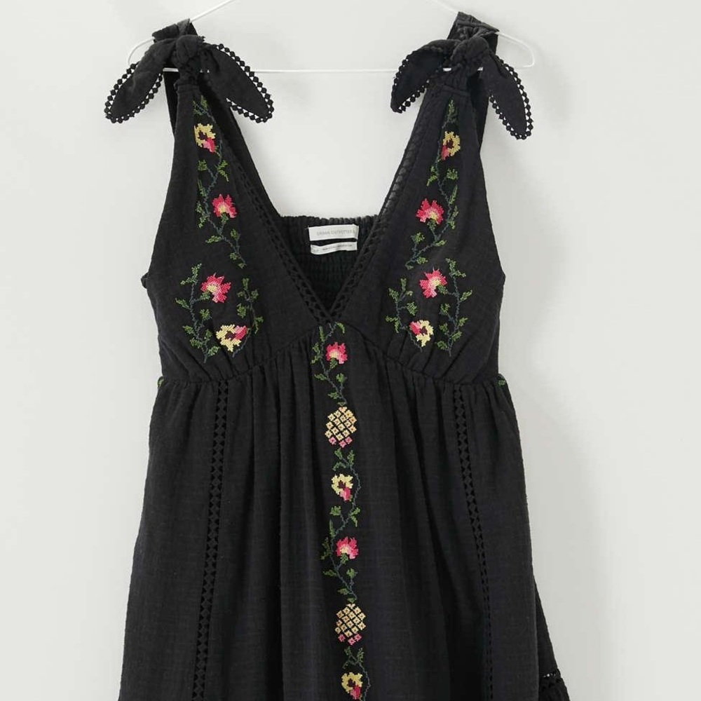 Urban Outfitters Forever Embroidered Mini Dress